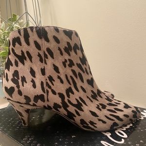 Sam Edelman grey leopard booties